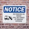 Signmission No Parking On Grass Will Be OSHA Notice Sign, Plastic, 10in W x 7in L, 2PK OS-2PACK-NS-P-710-L-14722 - alternate 2